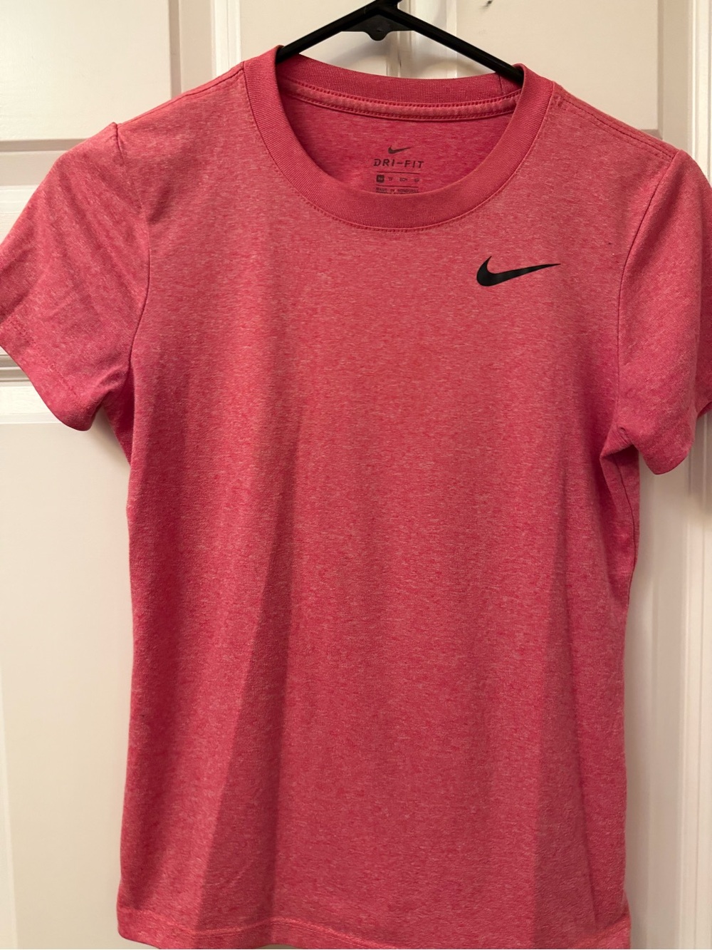 Nike Women’s Heather Pink Dri-FIT Short Sleeve Tee